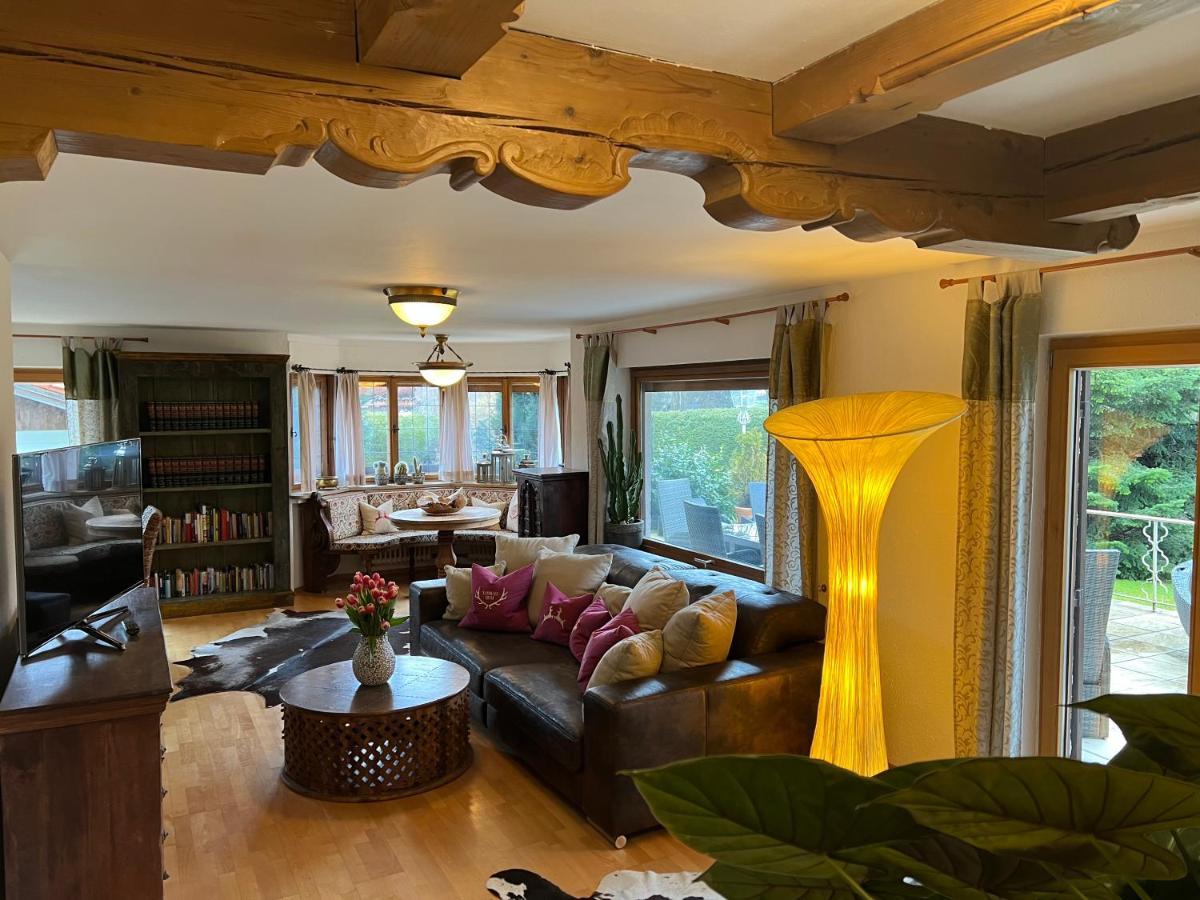 Alpen Suite Tegernsee - Grosse Sonnenterasse Und Idyllischer Garten Bad Wiessee Bagian luar foto